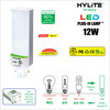 Hylite LED Repl Lamp for 32W/42W PL CFL, 12W, 1360 Lumens, 4000K, 10-Pack HL-G24-12W-40K